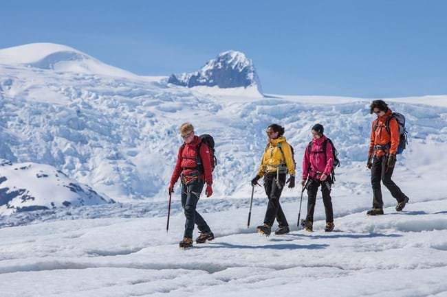 Walking across a glacier-the clutter